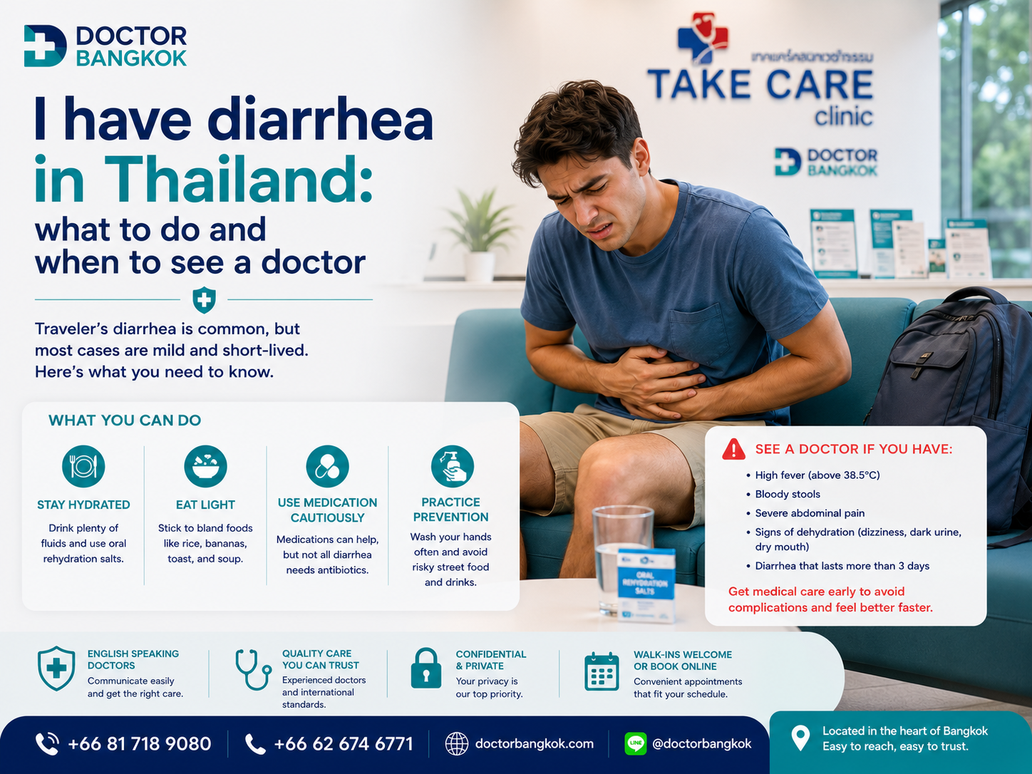 Diarrhea in Bangkok, what to do
