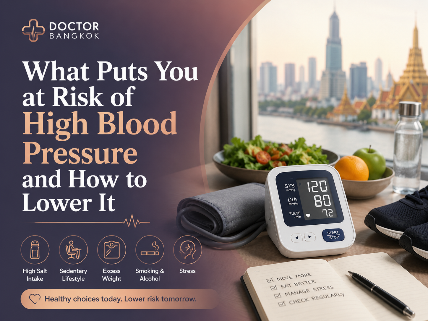 What Puts You at Risk of High Blood Pressure and How to Lower It