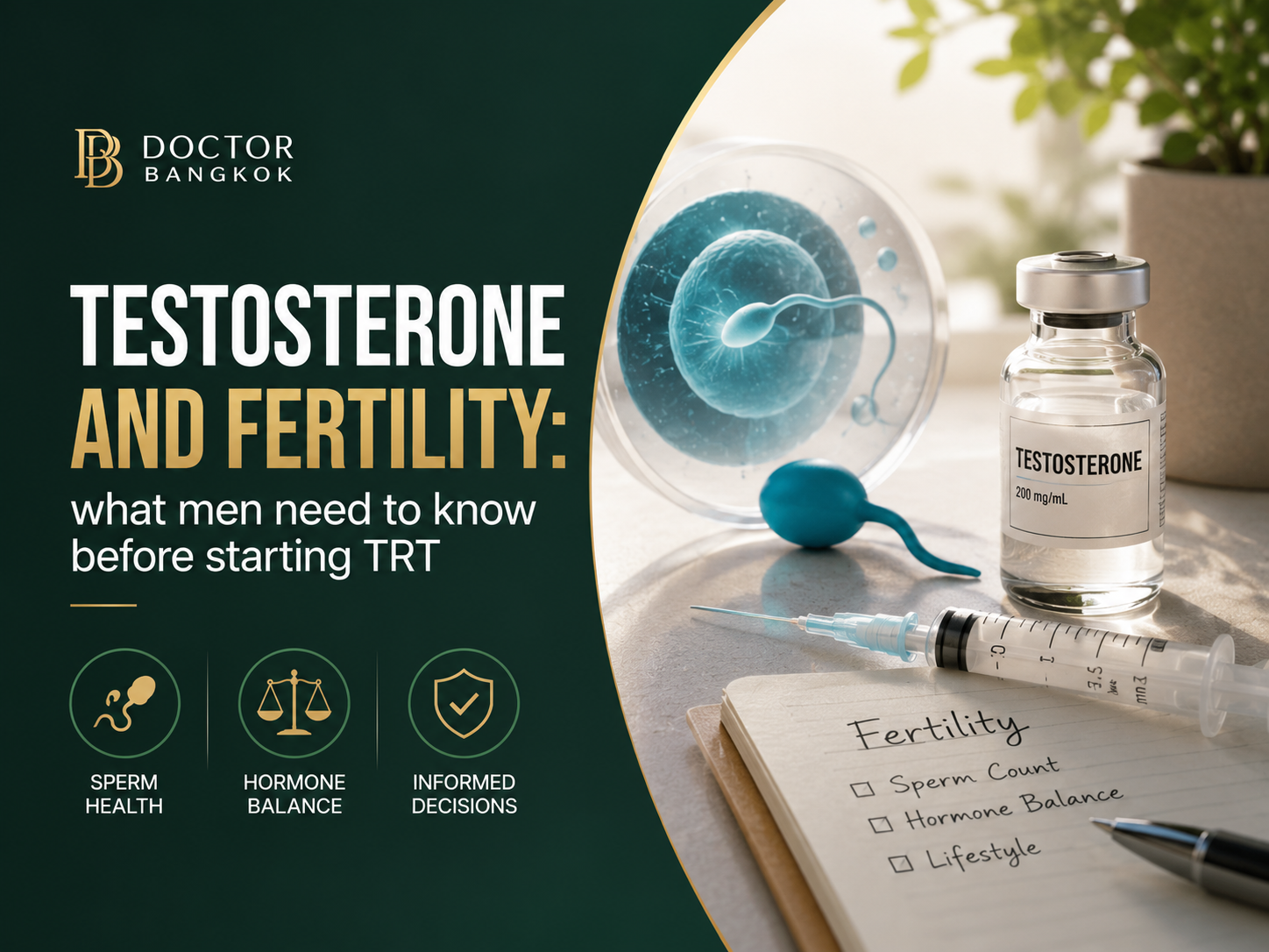 Testosterone and fertility: what men need to know before starting TRT